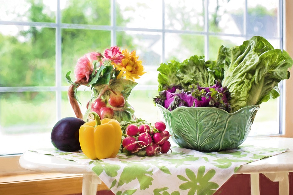 different kinds of veggies on the table